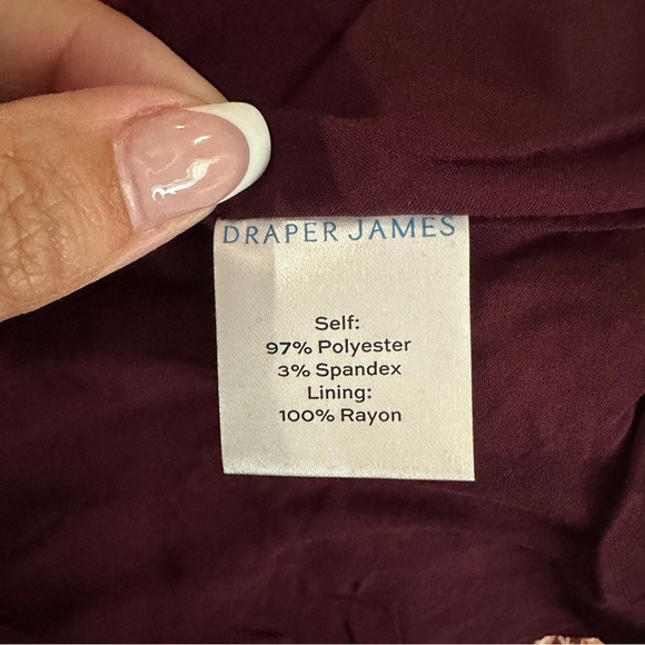 Draper James Geometric Floral Long Sleeve Wrap Dress | NWT Size Large - Picture 11 of 16